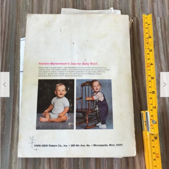 1979 Sew for Baby Fun Way Kwik Sew's Sewing Pattern Book by Kerstin Martensson - Picture 3 of 5